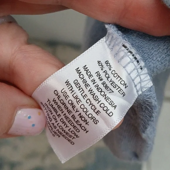 Blue Hooded Sweatshirt NWT - Picture 5 of 8